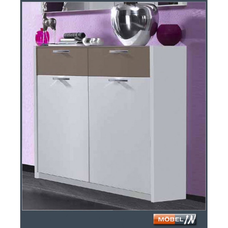 Schuhregal Schuhkommode Garderobe Wei? Cappuccino Hochglanz : Regal Cappuccino Hochglanz Regal Cappuccino Hochglanz : Schuhregal Schuhkommode Garderobe Wei? Cappuccino Hochglanz